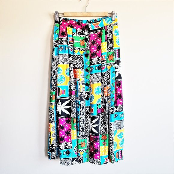 Eric Ryan Sport vintage button front high waisted skirt - Picture 2 of 14